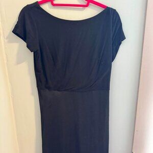 Loft Size 4 Midline Black Dress.
